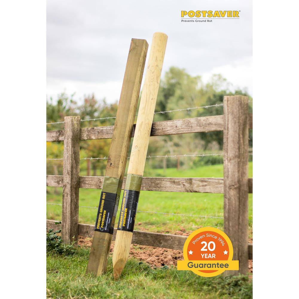 Post Saver 4.125 in. x 4.125 in. or 5 in. Dia Rot Protection Sleeve (10-Pack) SKU 5 - 10