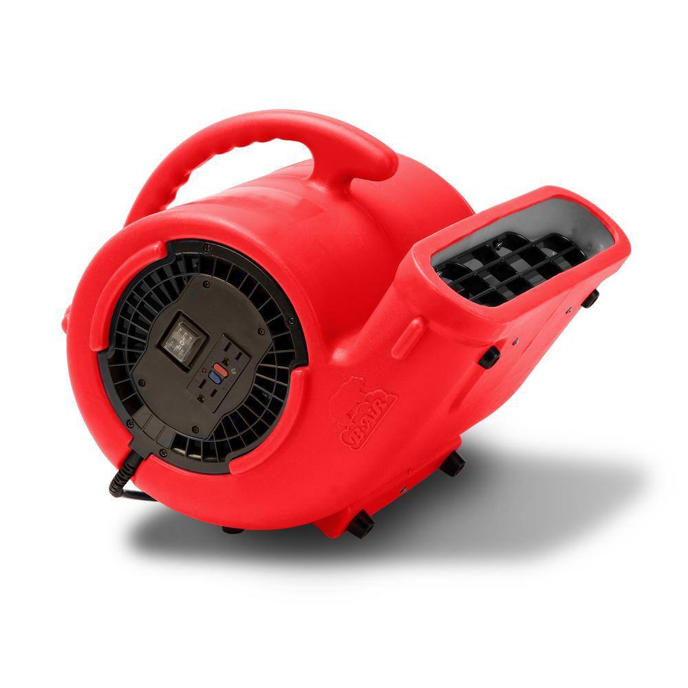 B-Air 13 HP Air Mover for Water Damage Restoration Carpet Dryer Janitorial Floor Blower Fan in Red BA-VP-X34-RD