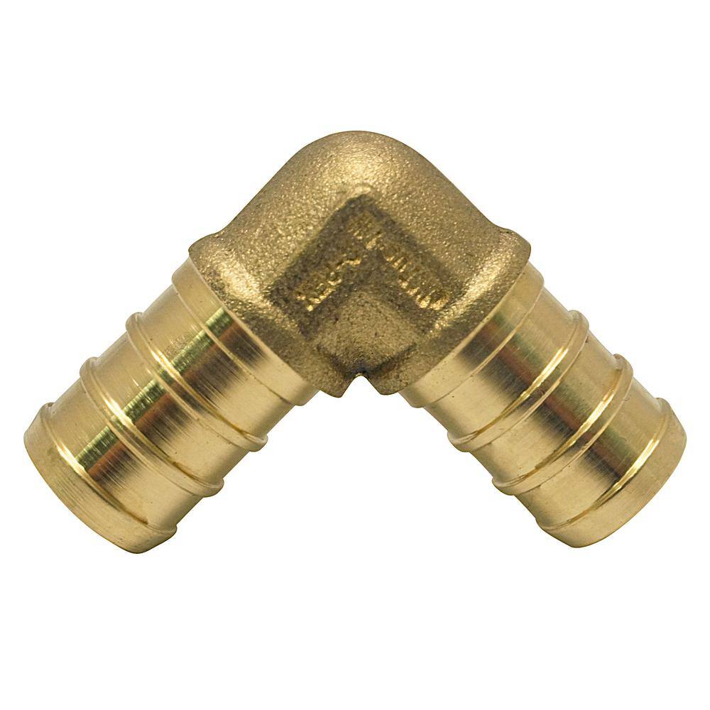 Apollo 12 in. Brass PEX-B Barb 90-Degree Elbow APXE12