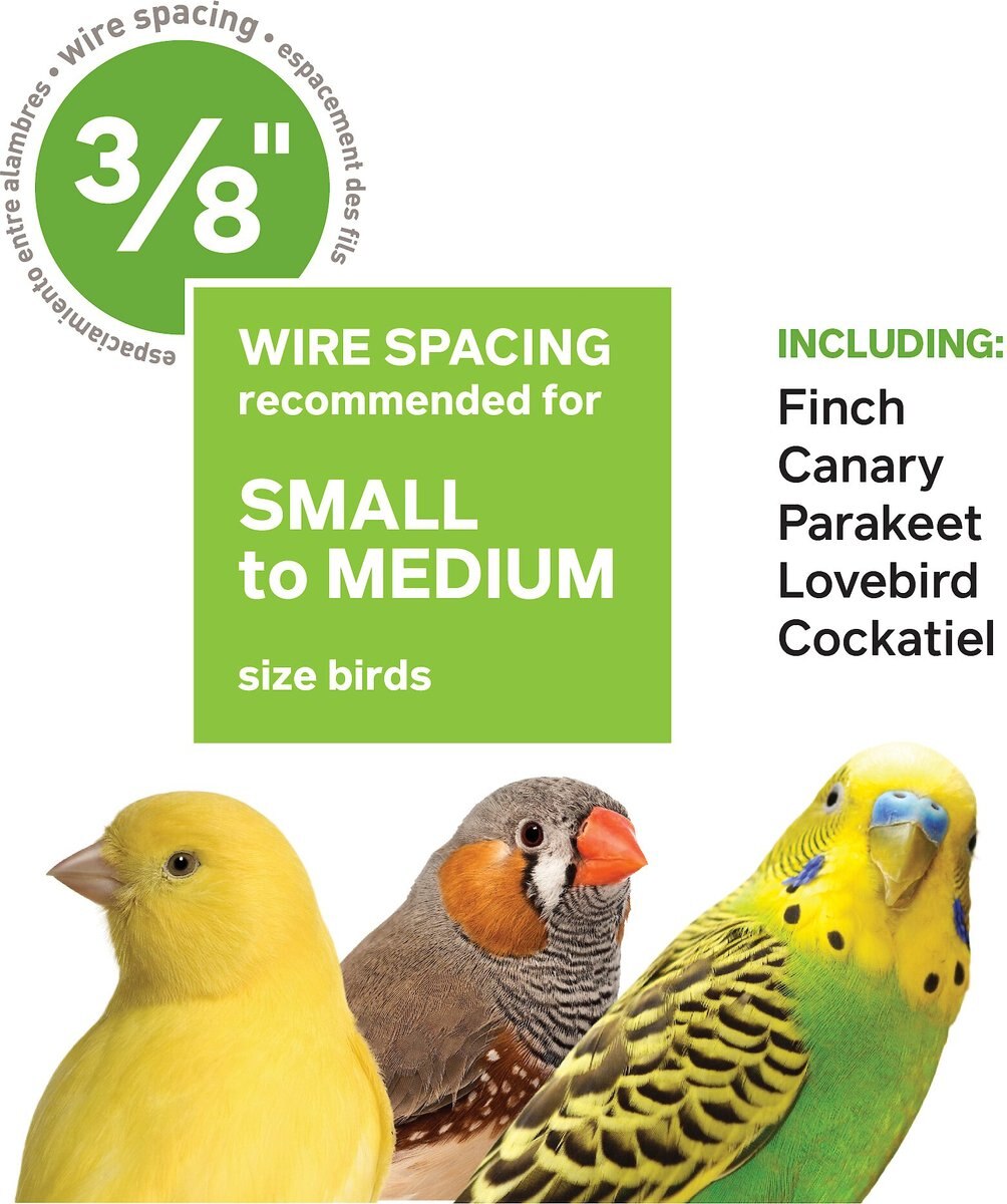 Prevue Pet Products Soho Wave Top Roof Bird Cage