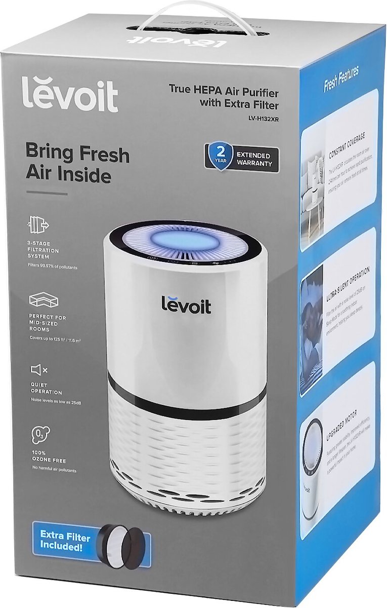 Levoit Compact True HEPA Air Purifier with Replacement Filter