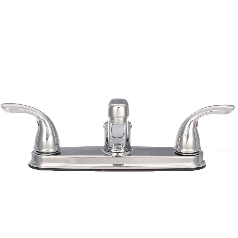 Pfister Delton 2-Handle Standard Kitchen Faucet in Polished Chrome LF-035-3THC