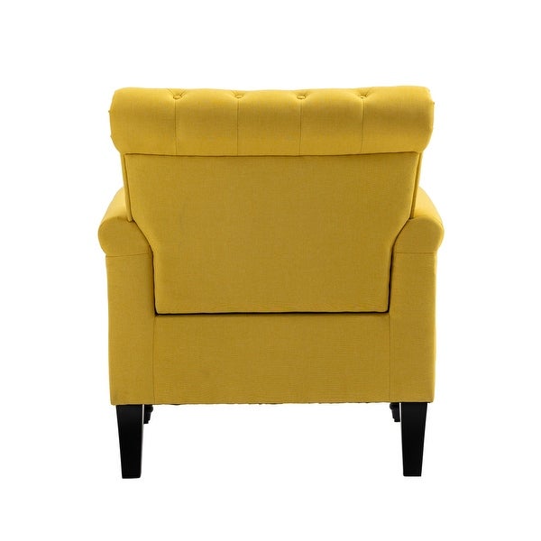 Mid-Century Modern Accent Chair Velvet Armchair