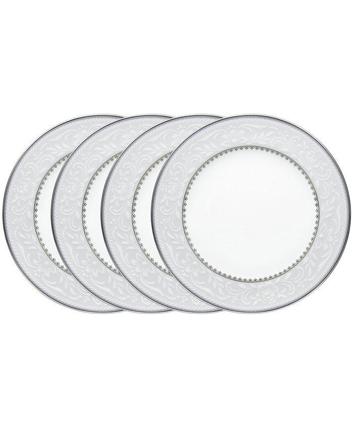 Noritake Brocato Set of 4 Bread Butter and Appetizer Plates Service For 4