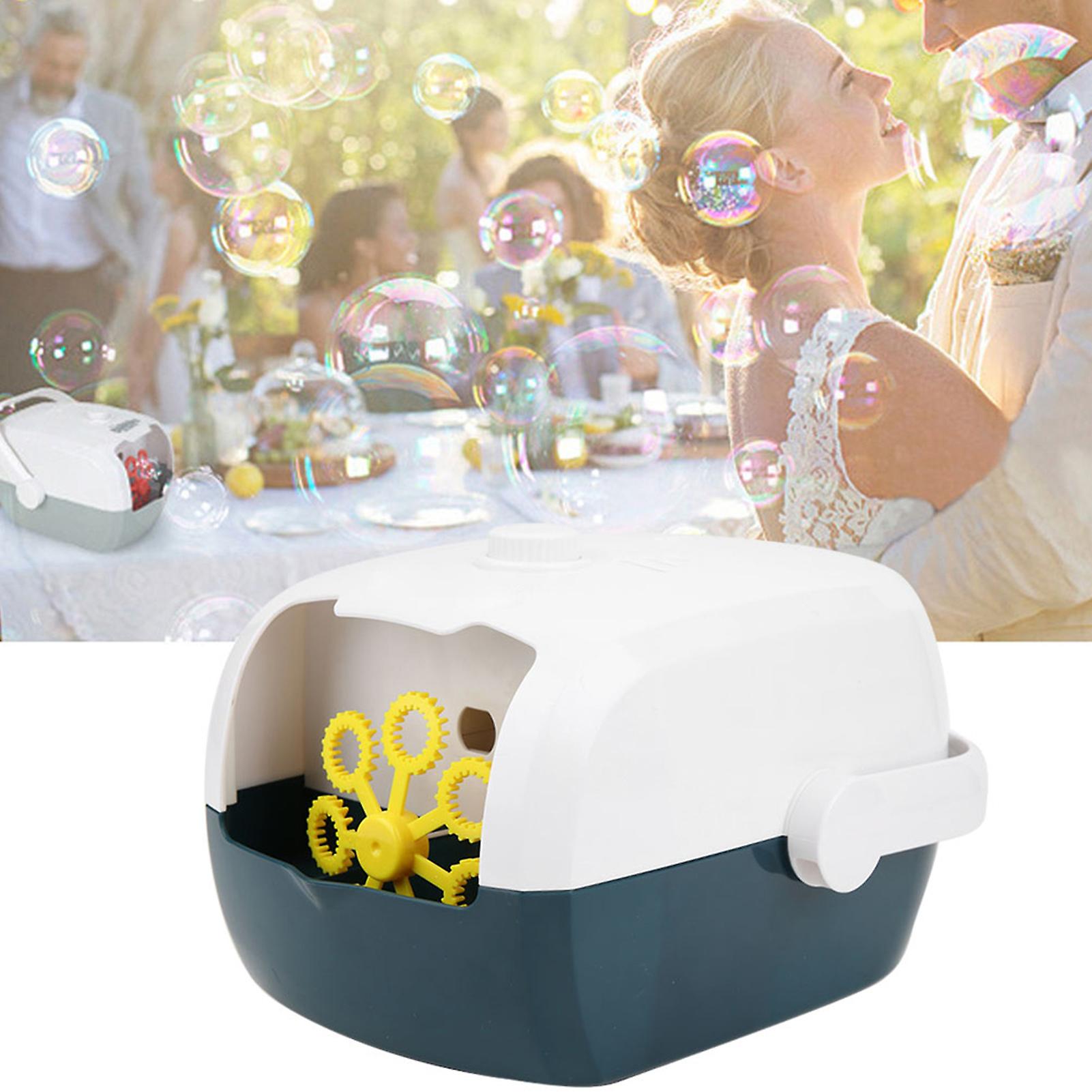 Bubble Machine Automatic Bubble Blower Portable Bubble Maker For Outdoor Partygreen