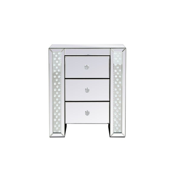 Ryker 22 inch LED Mirrored End Table - 22 inch