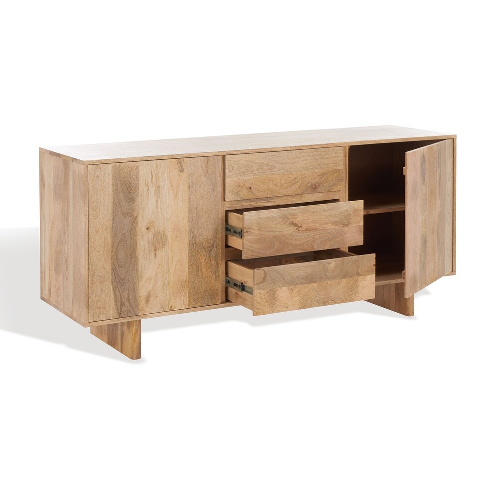 SAFAVIEH Couture Collection Oliviaclara Natural Wood Sideboard   63\