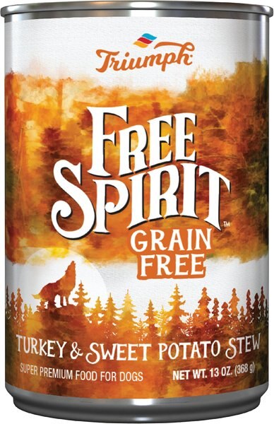 Triumph Free Spirit Grain-Free Turkey and Sweet Potato Stew Canned Dog Food