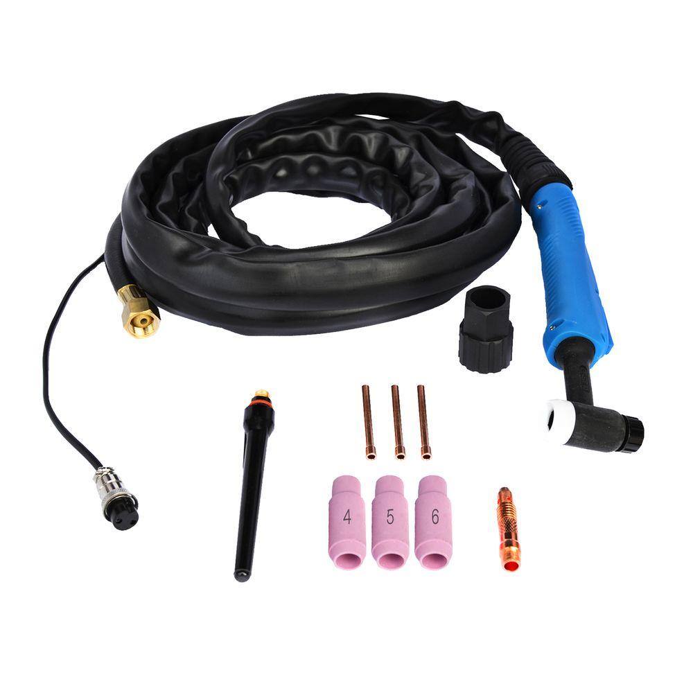 Lotos 13 ft. 2-Prong TIG Welding Torch with TIG Accessories Kit TT132