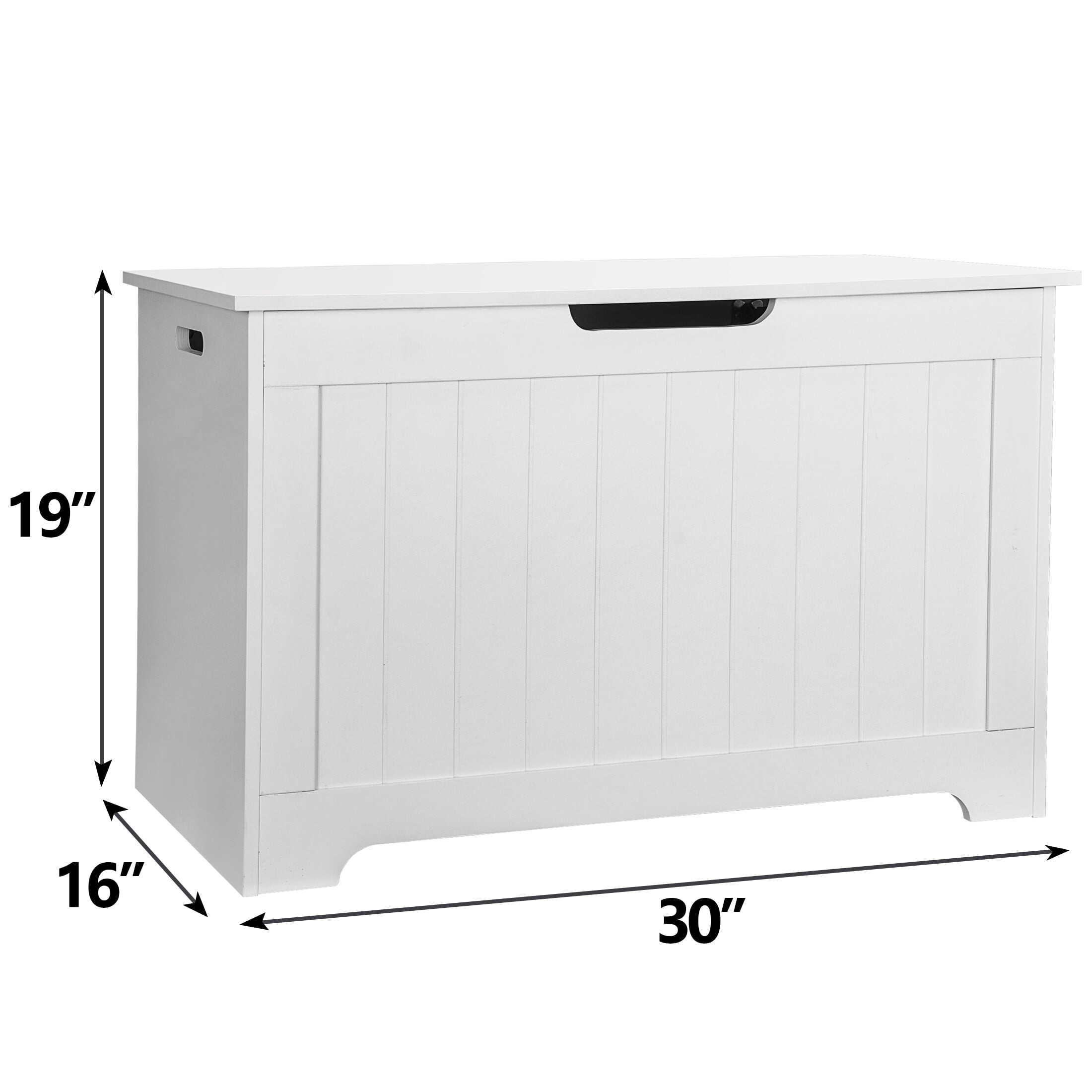 HomGarden 47.9 Gallon Wood Toy Chests, White