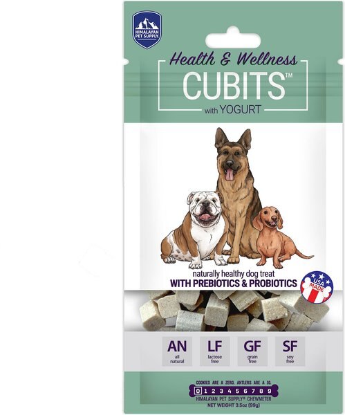 Himalayan Pet Supply Cubits Yogurt Dog Chews， 3.5-oz bag