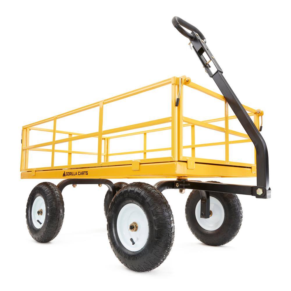 GORILLA CARTS 1200 lbs. Heavy Duty Steel Utility Cart GOR1201B