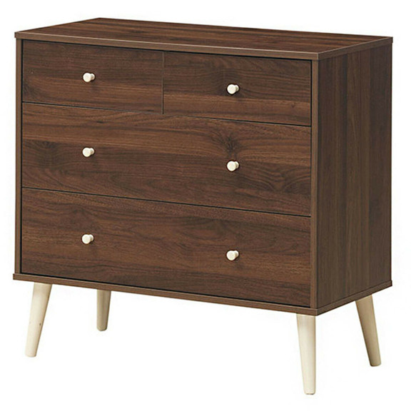 Costway 69432810 4 Drawer Dresser Cabinet Storage ...