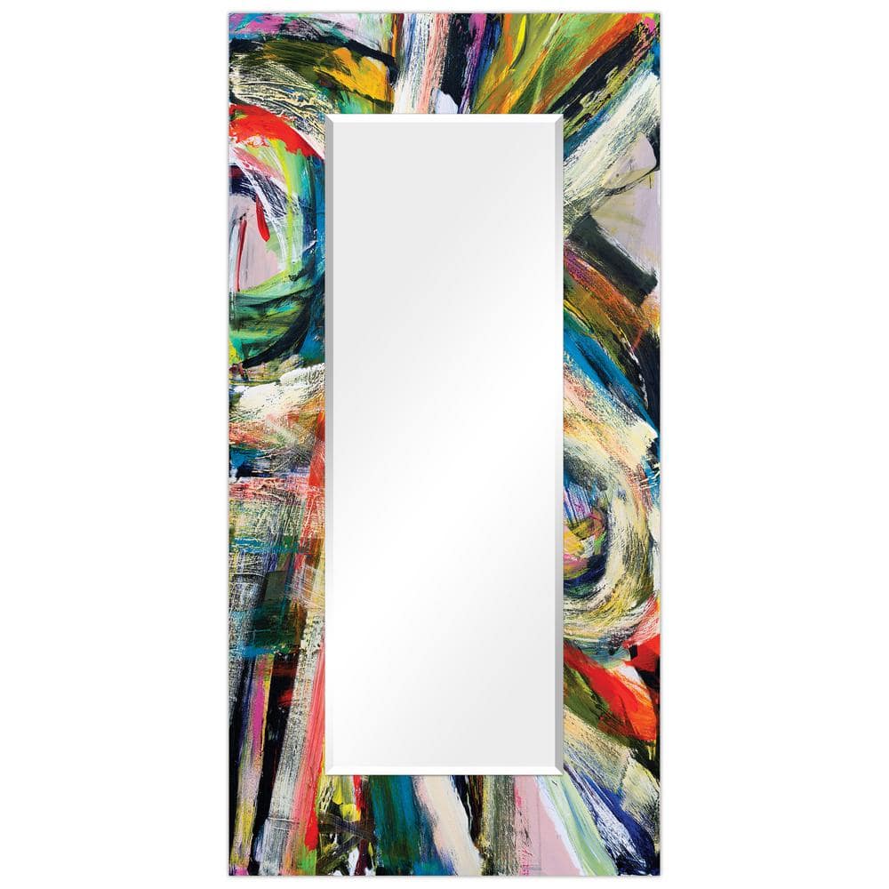 Empire Art Direct 72 in. x 36 in. Rock Star I Rectangle Framed Printed Tempered Art Glass Beveled Accent Mirror TAM-136463-7236