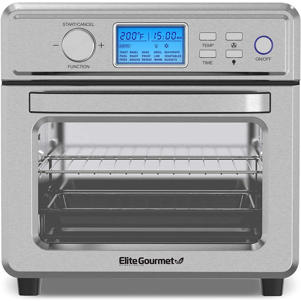 Maximatic Elite Gourmet 21L Digital Air Fryer Oven Stainless Steel