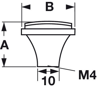 Hafele Knob  Brass