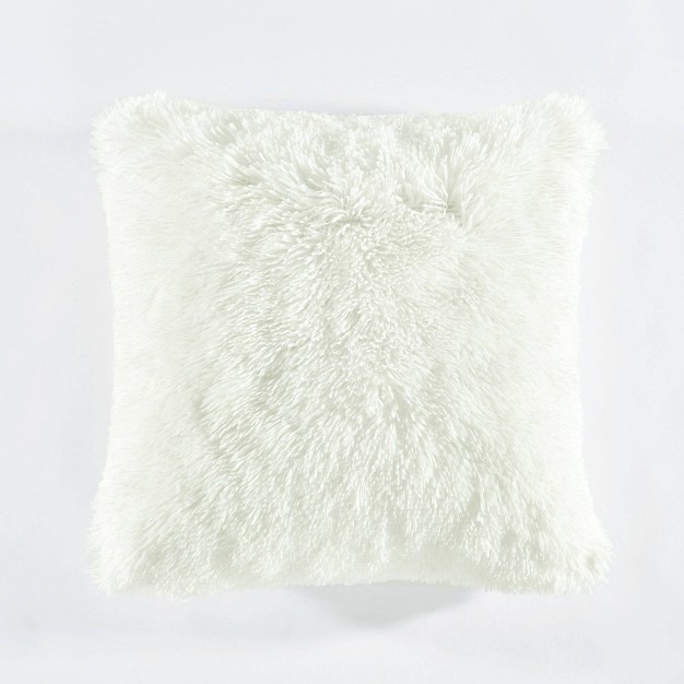 Oversize Emma Square Throw Pillow Cover White Lush D cor