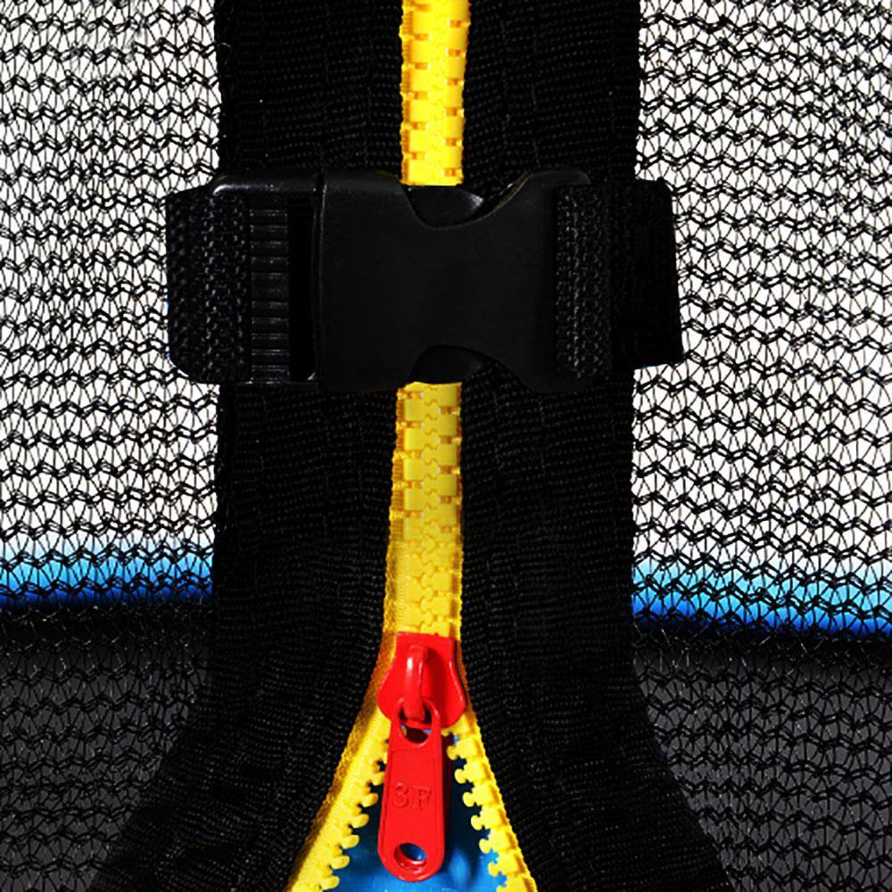 12 ft. Trampoline for Kids with Safety Enclosure Net Ladder d 8 Wind Stakes Spring Cover Padding W117349883