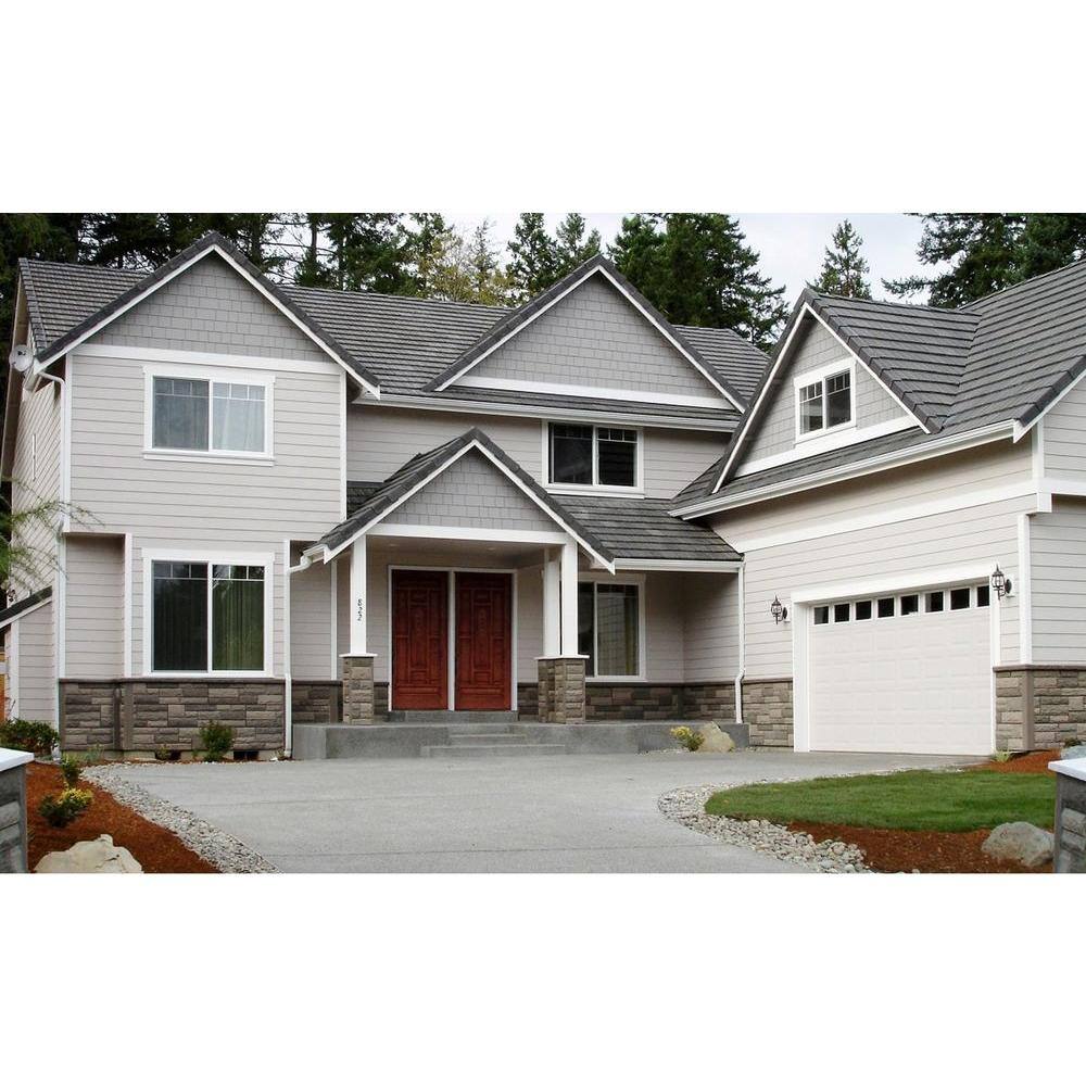 NextStone Random Rock 15.5 in. x 48 in. Faux Stone Siding Panel in Tri Gray (4-Pack) RRP-TG-4