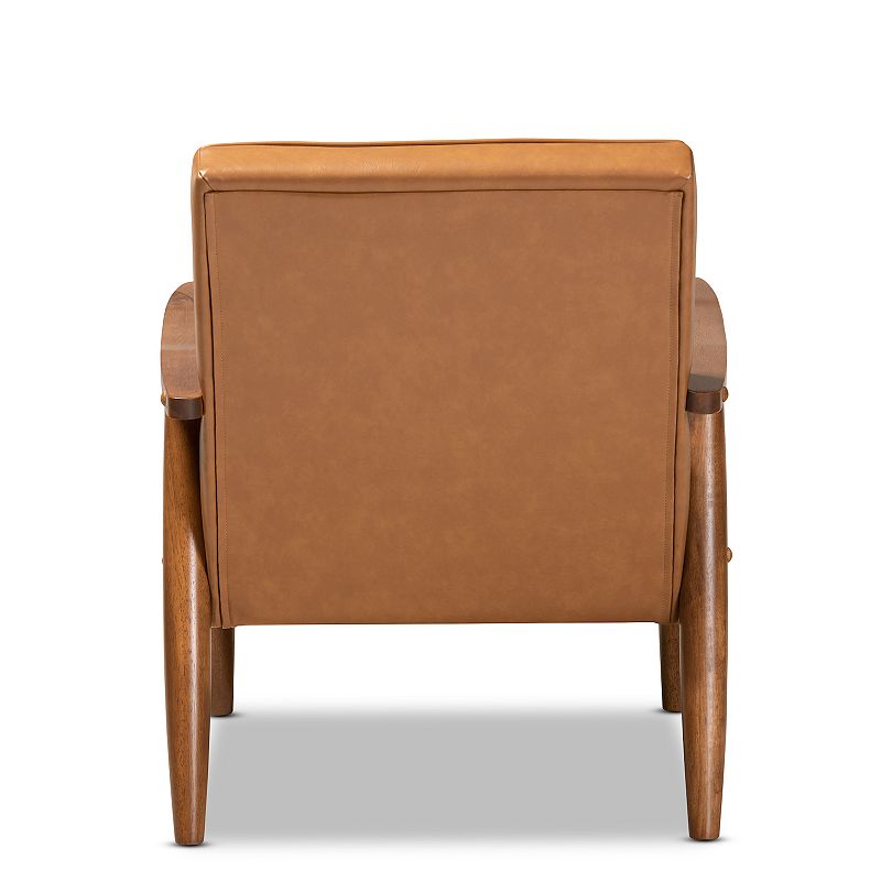 Baxton Studio Sorrento Brown Chair