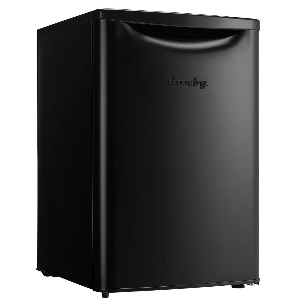 Danby 17.68 in. 2.6 cu.ft. Mini Refrigerator in Black DAR026A2BDB