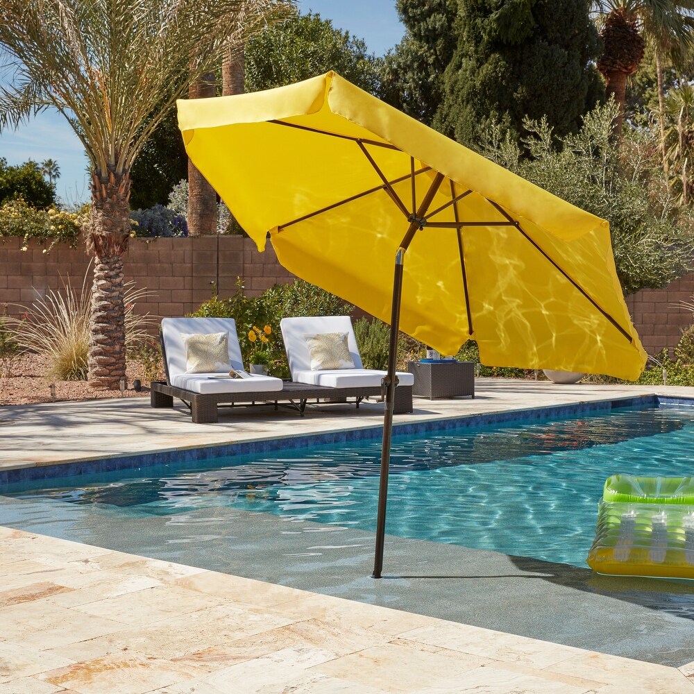 International Caravan St. Kitts 8 ft. Patio Umbrella with Flaps