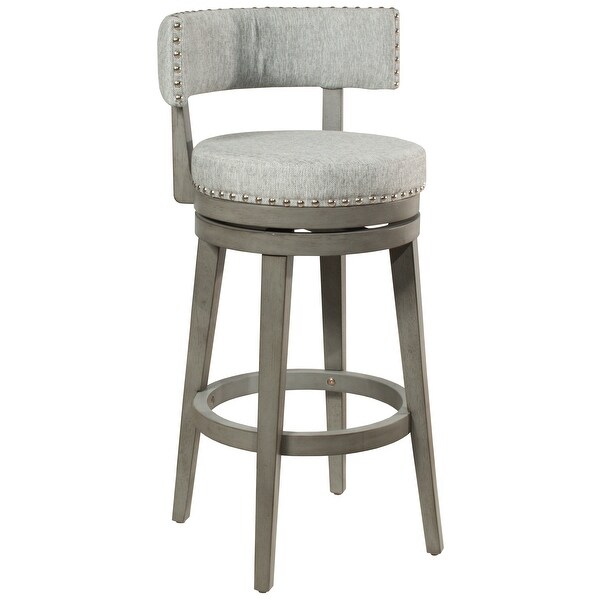 Hillsdale Furniture Lawton Wood Swivel Stool， Antique Gray