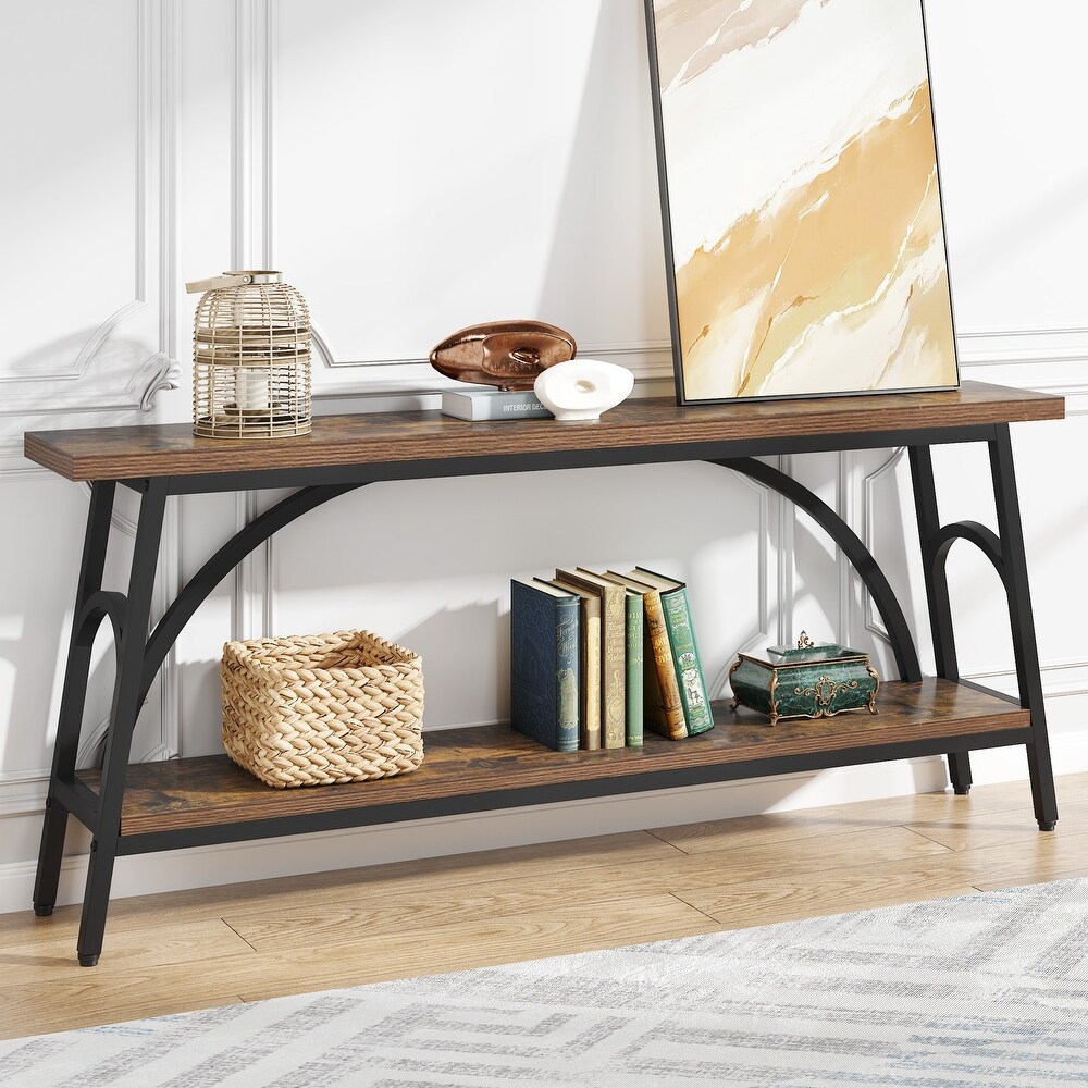 Extra Long Console Table  70.8” Narrow Sofa Tables Entryway Table