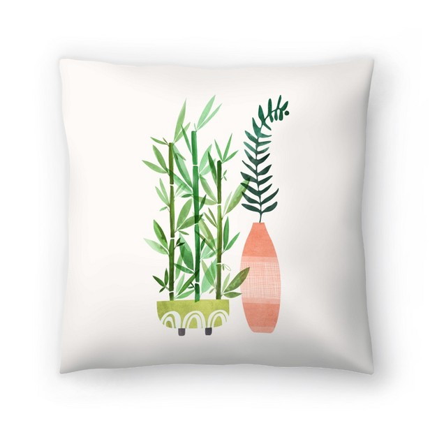 Bamboo Fern2 Notsq By Modern Tropical Throw Pillow Americanflat Botanical