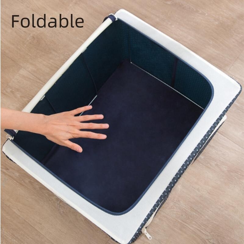 Clothes Storage Box   Oxford Foldable Stackable Container Organizer Set