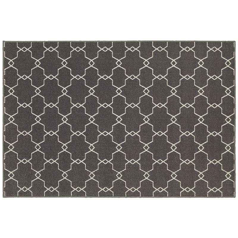 StyleHaven Longview Geometric Trellis Indoor Outdoor Rug