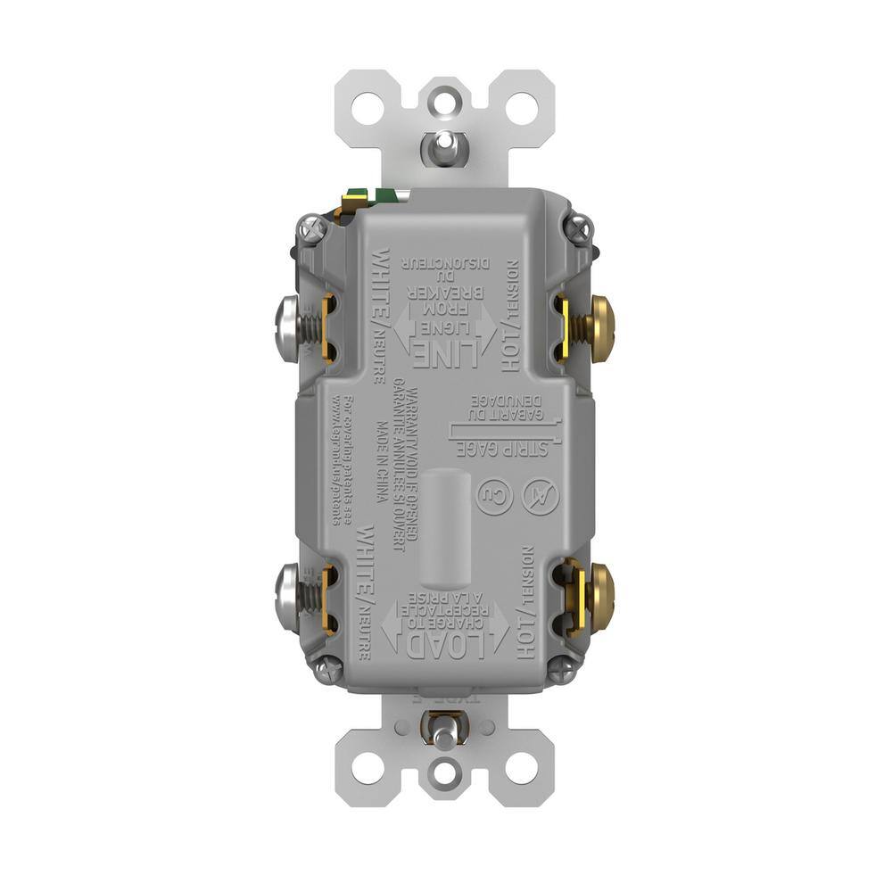 Legrand Radiant 15 Amp 125-Volt Tamper Resistant Self-Test GFCI Duplex Outlet with Type AA USB White 1597TRUSBAAWC4