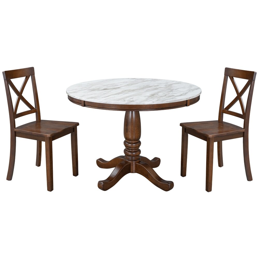 5 Pieces Dining Table and Chairs Set