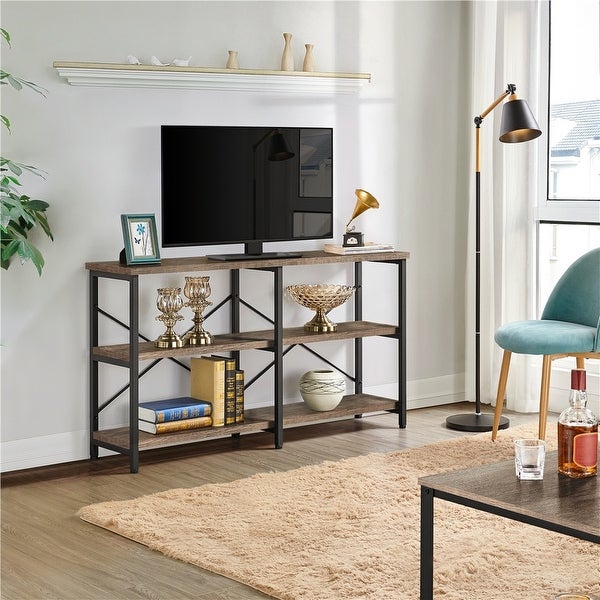 Yaheetech 3 Tiers Industrial Sofa Table Metal Frame Console Table