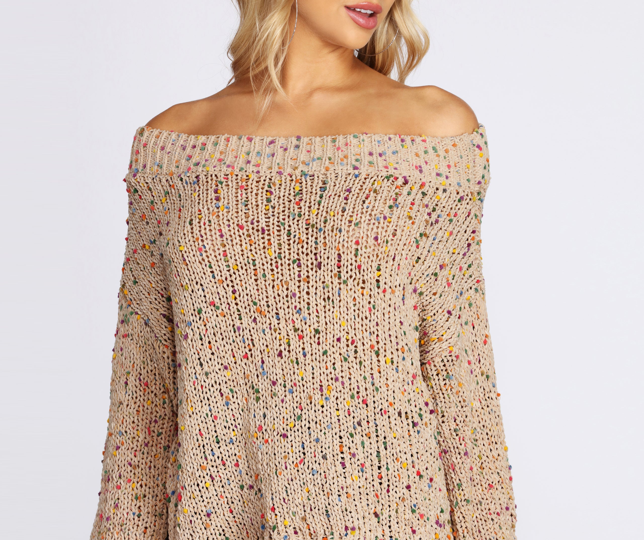 Comfy Confetti Knit Sweater