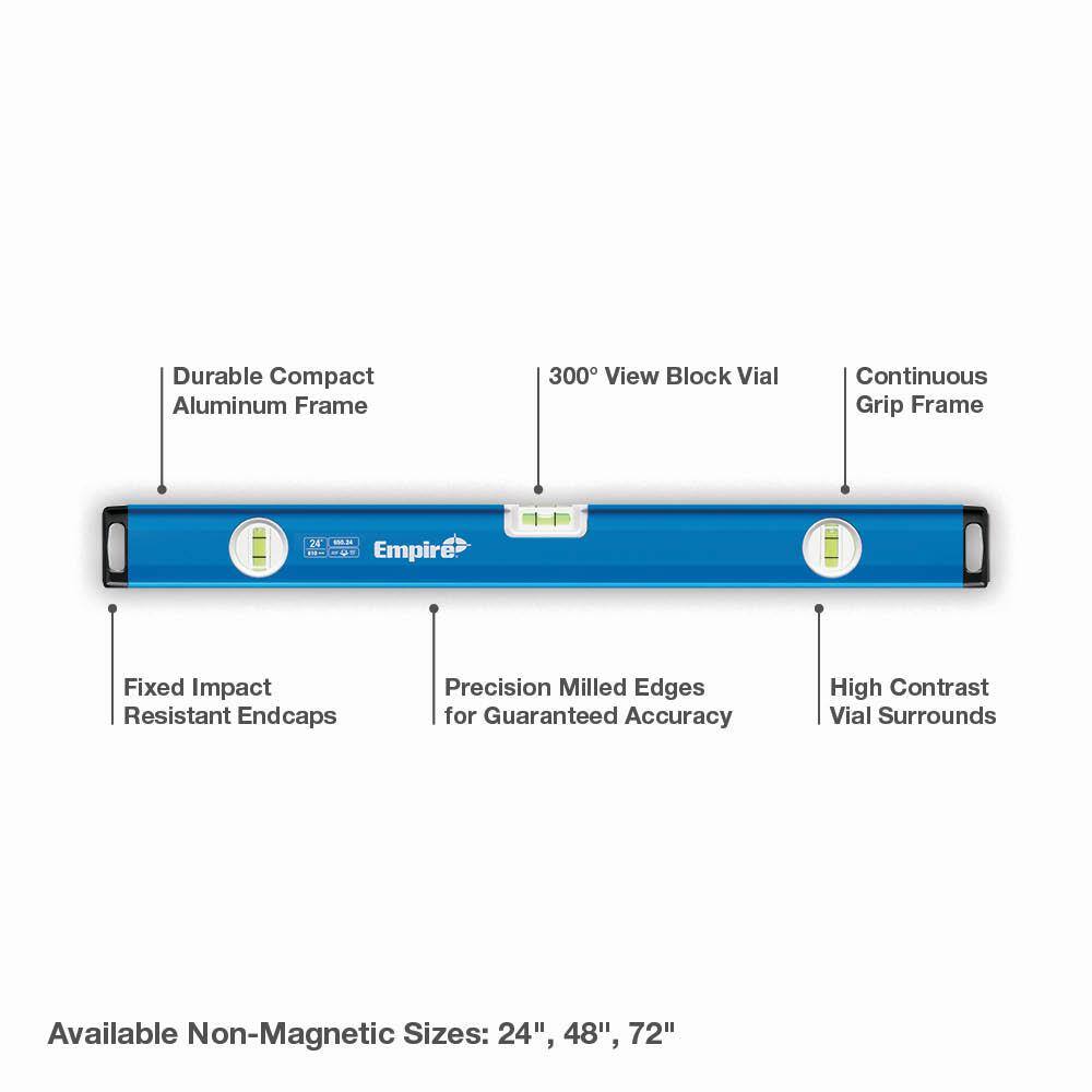 Empire 72 in. Aluminum Box Level 650.72