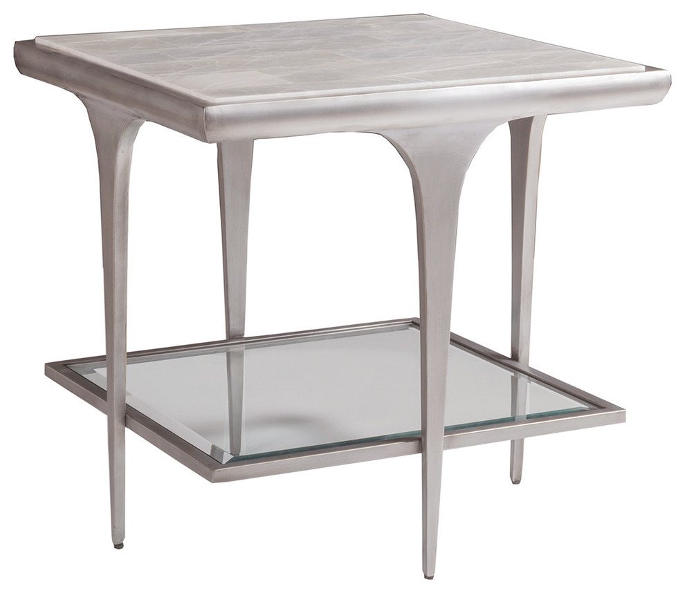 Zephyr Square End Table   Transitional   Side Tables And End Tables   by HedgeApple  Houzz