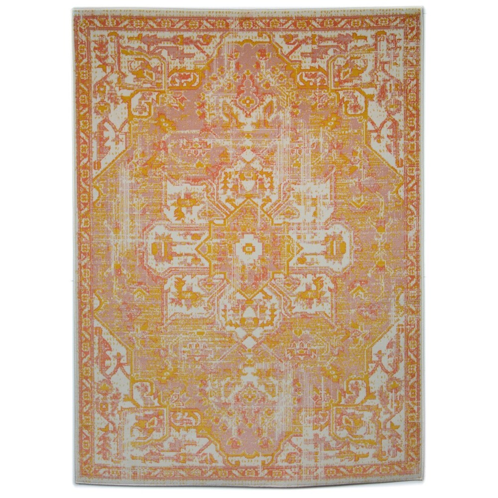 Derya Bohemian Medallion Indoor/ Outdoor Area Rug