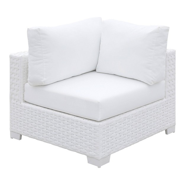 Florent Outdoor Corner Chair White Mibasics