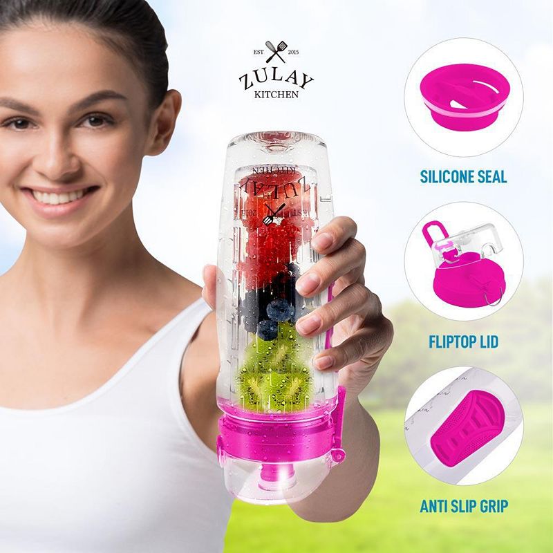 Portable Water Bottle with Fruit Infuser