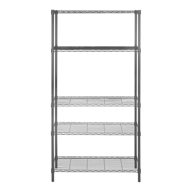 Safavieh Cesar 5-Tier Chrome Wire Adjustable Rack