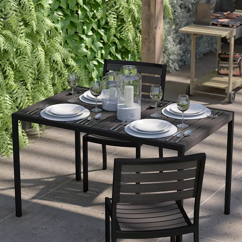 Flash Furniture Lark 30 x 48 Indoor / Outdoor Dining Table