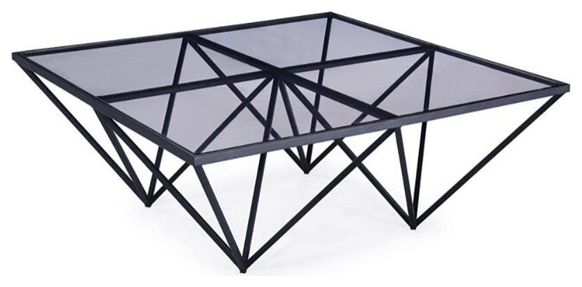 Gull Black Coffee Table   Transitional   Coffee Tables   by Home Gear  Houzz