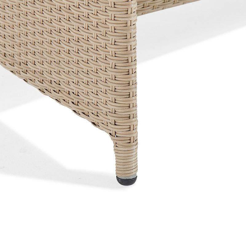 Alaterre Furniture Canaan Wicker Outdoor Coffee Table