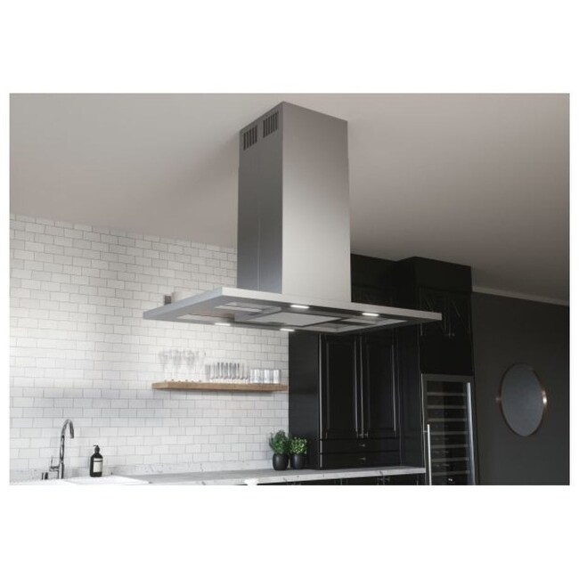 Zephyr Modena 200 - 600 CFM 42 Inch Wide Island Range Hood with