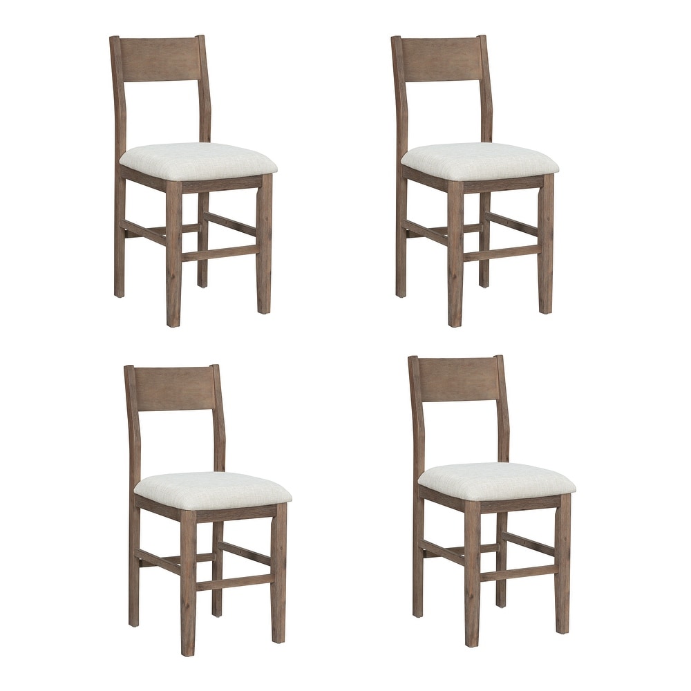 5 Piece Counter Height Dining Table Set with 1 Dining Table and 4 Dining Chairs