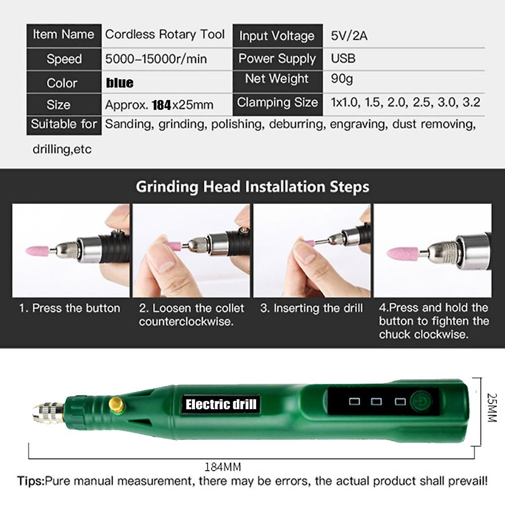 Born Pretty Usb Cordless Drill Mini Wireless Engraving Polishing Pen Electric Drill For Jewelry Metal Dremel Tools Dust Drilling Carving