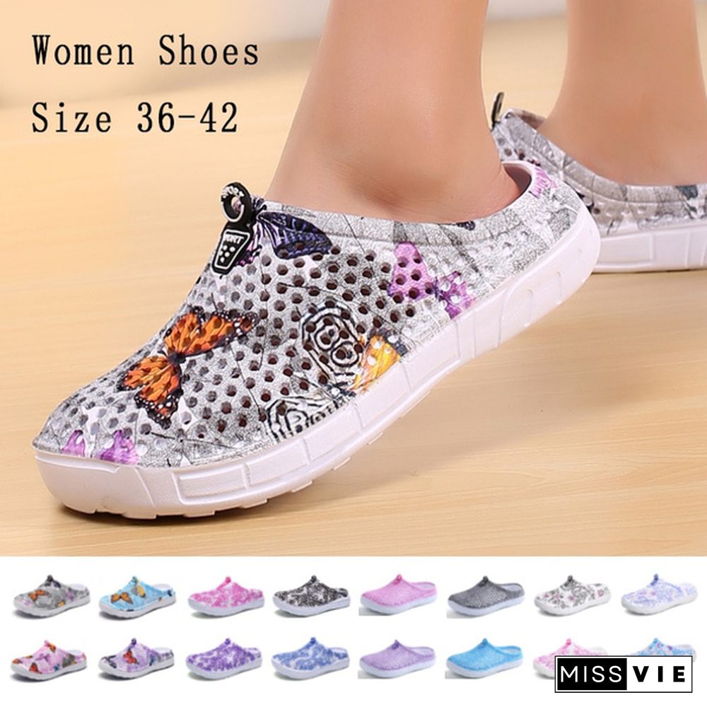 16 Colors Women Fashion Slippers Hollow-Out Outdoor Slippers Comfortable Beach Shoes Indoor Soft Slippers