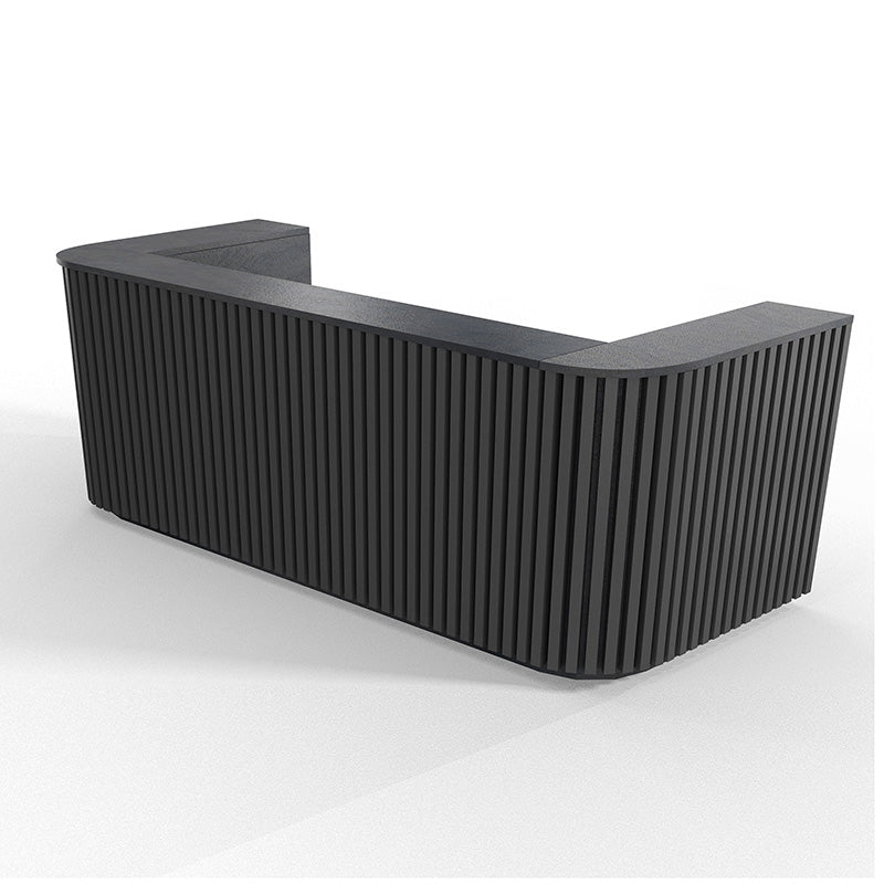 HALO Reception Desk 240cm - Black