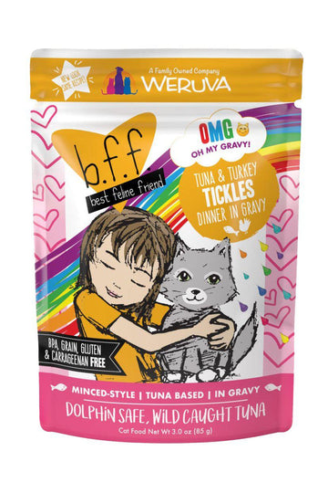 B.F.F. Tuna and Turkey Tickles Cat Food Pouch